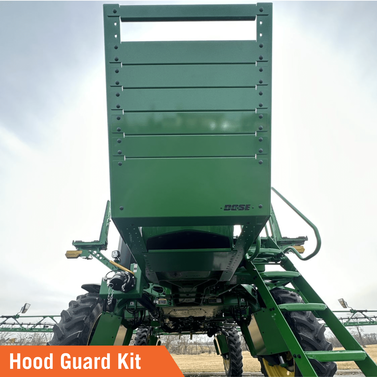 Dose Manufacturing Hood Guard on John Deere Sprayer